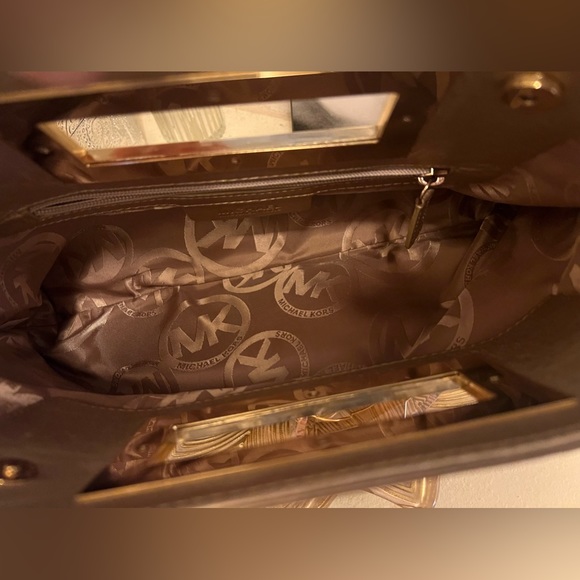 MK Michael Kors Gold Clutch Handbag - Picture 2 of 5